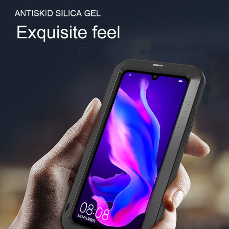 Custodia combinata metallo e silicone per Huawei P30 Lite
