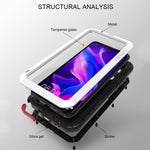 Custodia combinata metallo e silicone per Huawei P30 Lite