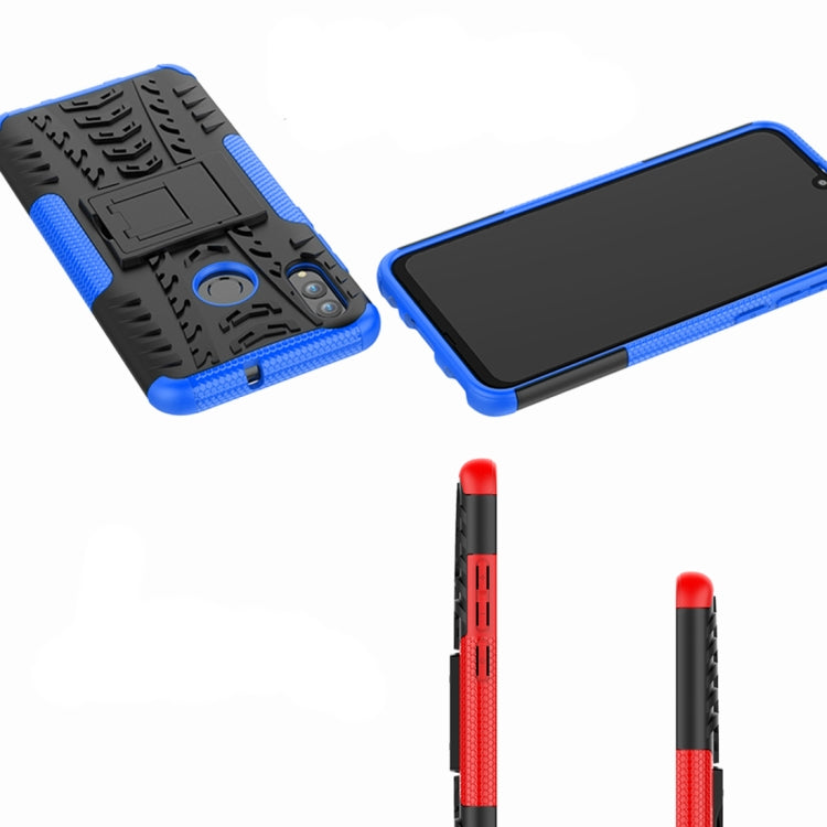 Custodia antiurto TPU+PC per Huawei P Smart 2019 con supporto