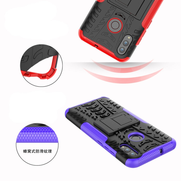 Custodia antiurto TPU+PC per Huawei P Smart 2019 con supporto