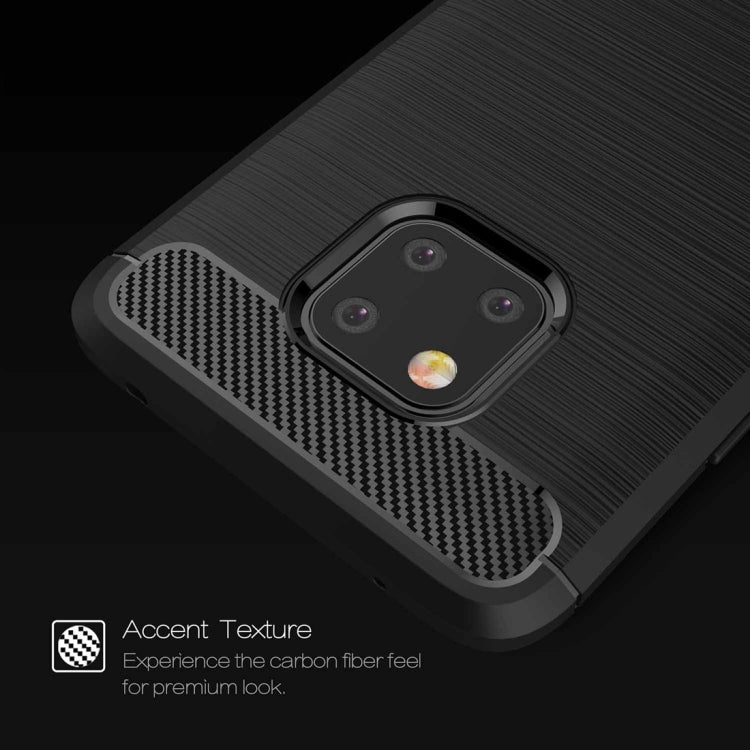 Custodia TPU fibra di carbonio per Huawei Mate 20 Pro