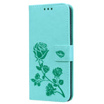 Custodia portafoglio in pelle PU rosa per Huawei P20