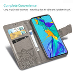Custodia portafoglio in pelle per Huawei P30