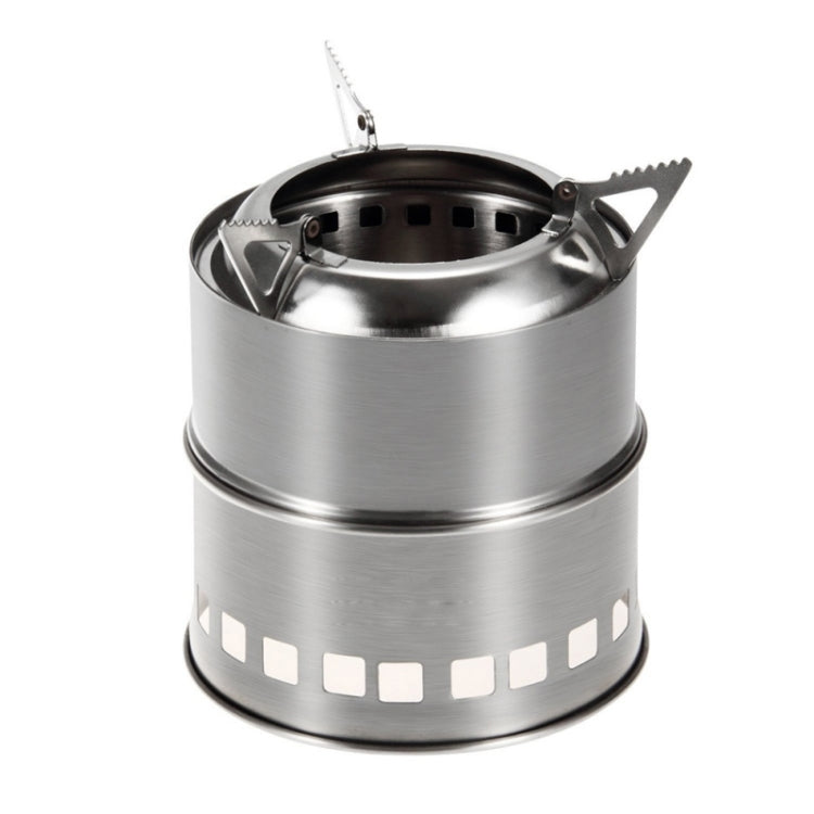 Mini stufa a legna in acciaio inox per campeggio