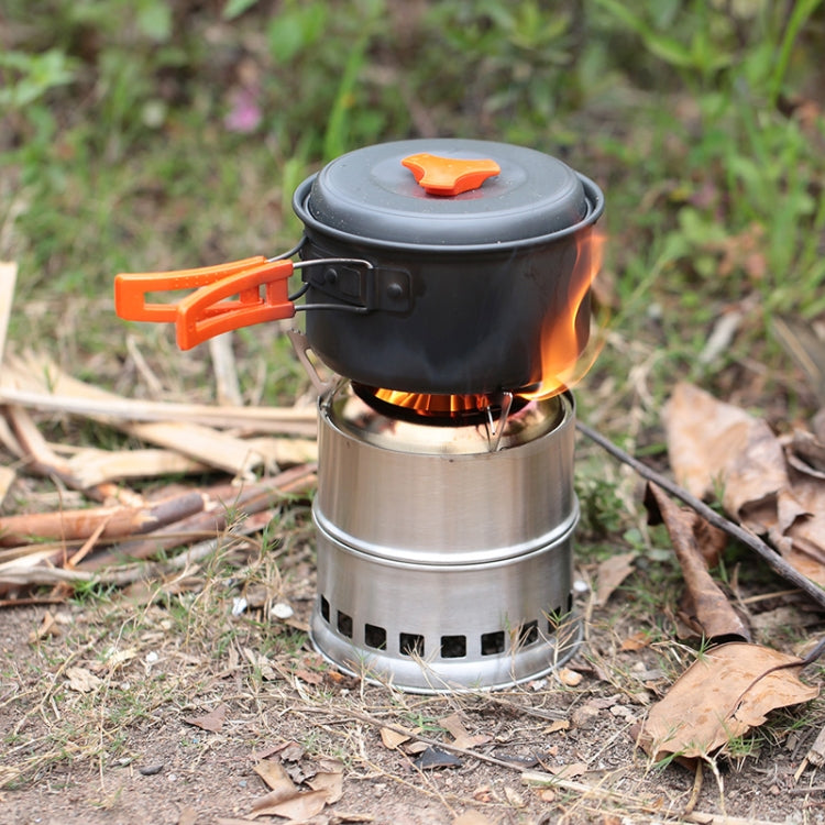 Mini stufa a legna in acciaio inox per campeggio