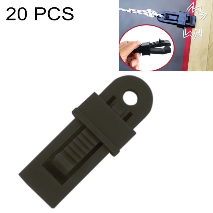 Clip fissaggio antivento per tende da esterno 20 pezzi