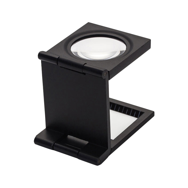 Lente d'ingrandimento in metallo 10x mini da scrivania