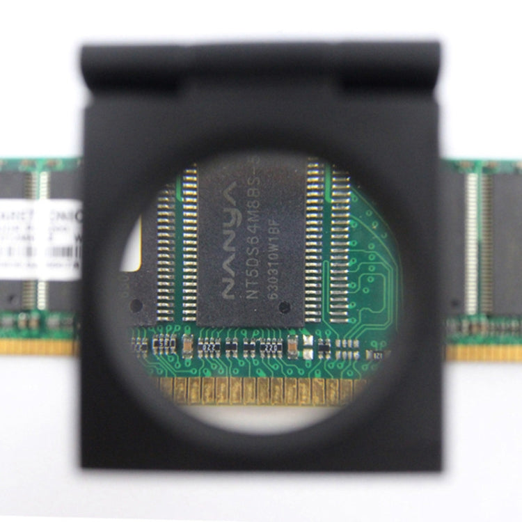 Lente d'ingrandimento in metallo 10x mini da scrivania