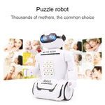 Salvadanaio robot con codice e luce blu per bambini