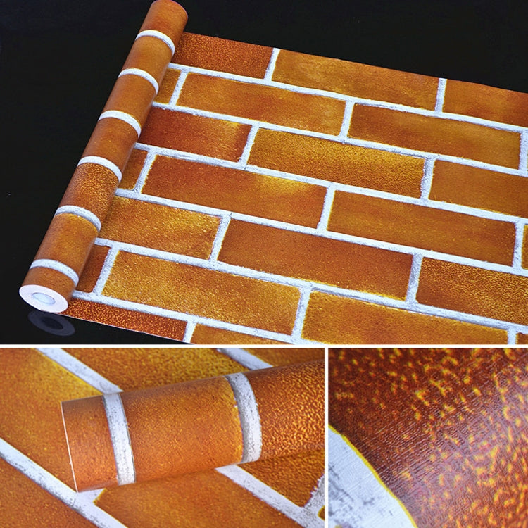Carta da parati adesiva effetto mattone 3D in PVC 45 x 1000 cm - immagine 3