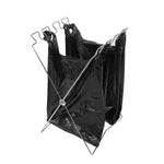 Gancio pieghevole in acciaio inox per sacchetti spazzatura 58x32