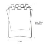 Gancio pieghevole in acciaio inox per sacchetti spazzatura 58x32
