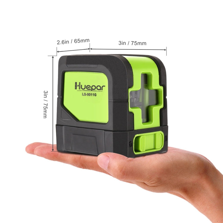 Livello laser verde a 2 linee 9011G 15 mW 30 m