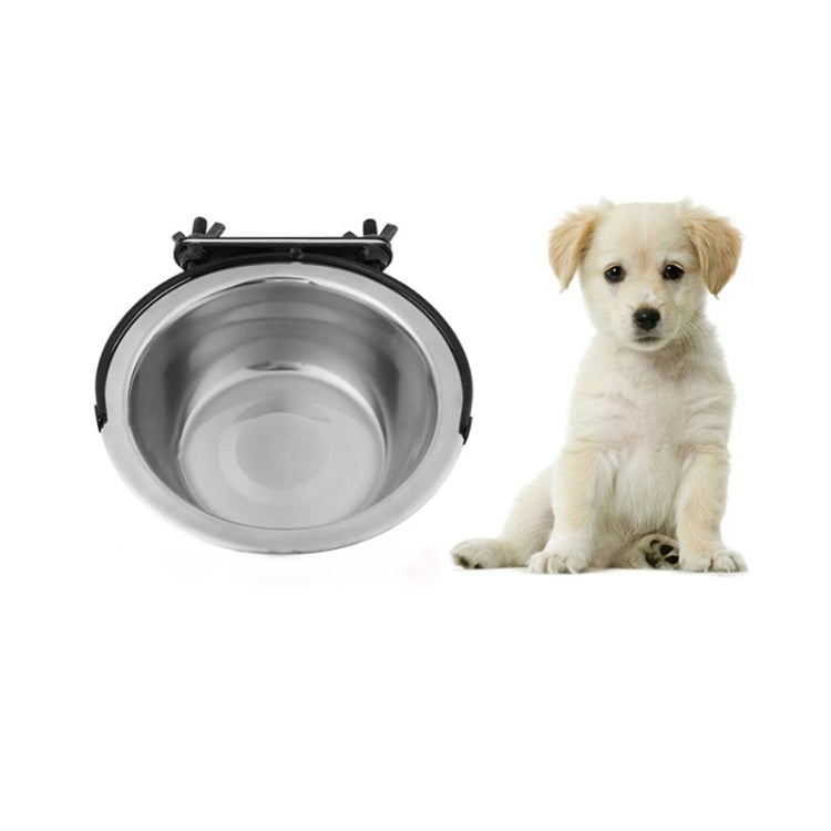 Ciotola sospesa in acciaio inox per cani taglia M