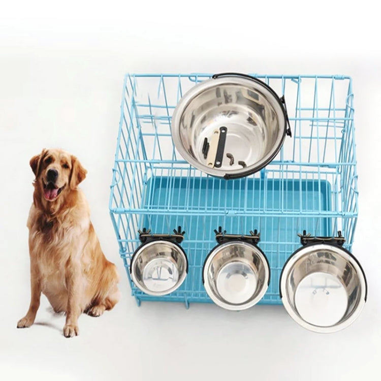 Ciotola sospesa in acciaio inox per cani taglia M