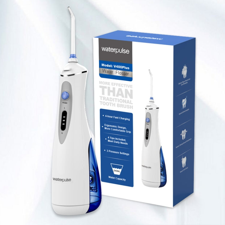 Irrigatore orale cordless Waterpulse V400Plus ricaricabile USB