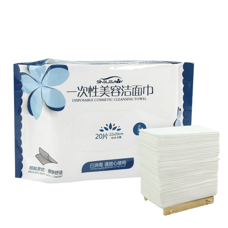 Asciugamano viso monouso in cotone 20 pezzi
