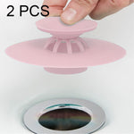 Set 2 tappi scarico in silicone per lavabo e vasca