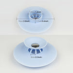 Set 2 tappi scarico in silicone per lavabo e vasca