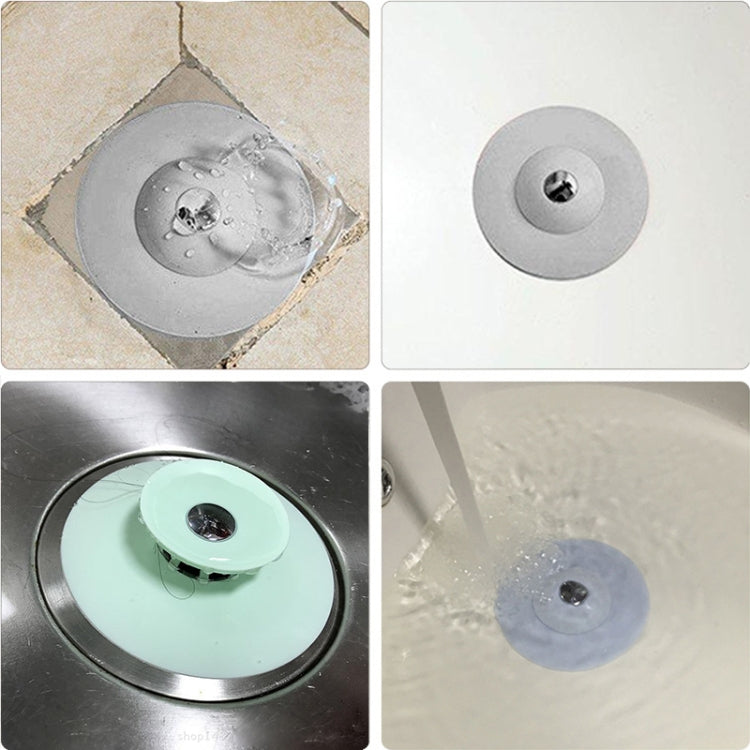 Set 2 tappi scarico in silicone per lavabo e vasca