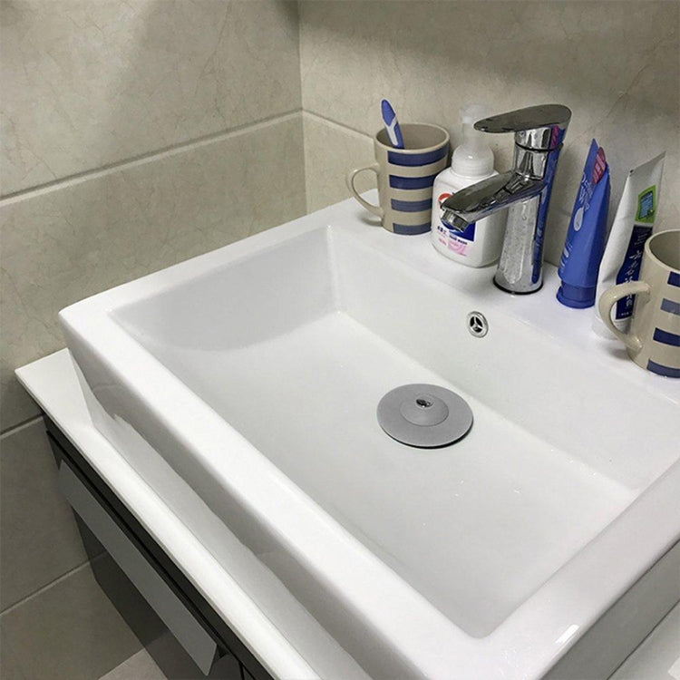 Set 2 tappi scarico in silicone per lavabo e vasca