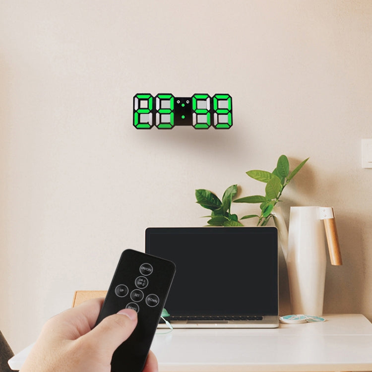 Sveglia digitale LED 3D con controllo suono e telecomando