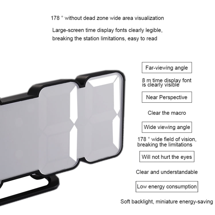 Sveglia digitale LED 3D con controllo suono e telecomando