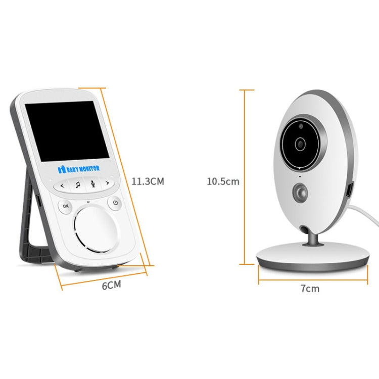 Baby monitor wireless VB605 con schermo LCD a colori da 2,4 pollici - immagine 2