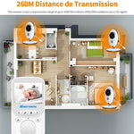 Baby monitor wireless VB605 con schermo LCD a colori da 2,4 pollici - immagine 13