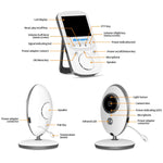 Baby monitor wireless VB605 con schermo LCD a colori da 2,4 pollici - immagine 4