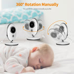 Baby monitor wireless VB605 con schermo LCD a colori da 2,4 pollici - immagine 10