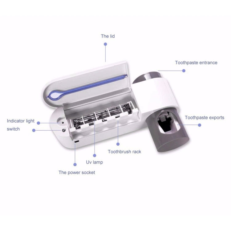 Dispenser automatico dentifricio con sterilizzatore UV