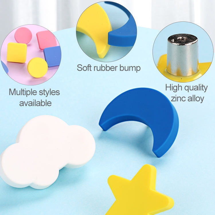 Maniglia cassettiera bambini in silicone con stella gialla