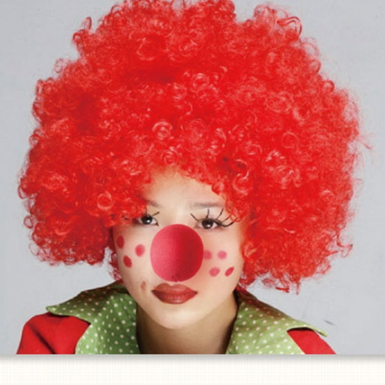 Set 5 nasi da clown in spugna rossi per feste Halloween