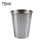 Bicchiere da vino in acciaio inox elettrolucidato 70 ml