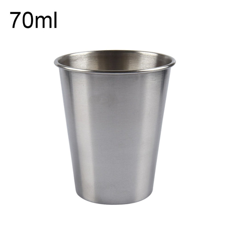 Bicchiere da vino in acciaio inox elettrolucidato 70 ml