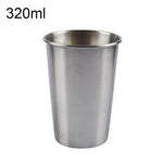 Bicchiere da vino in acciaio inox 320 ml argento