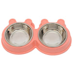Ciotole 2 in 1 in acciaio inox per animali domestici