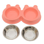 Ciotole 2 in 1 in acciaio inox per animali domestici