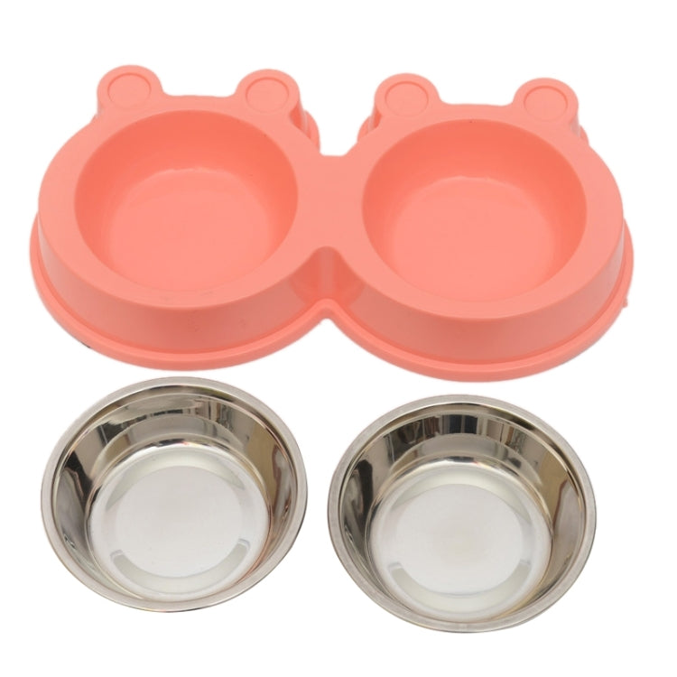 Ciotole 2 in 1 in acciaio inox per animali domestici