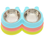 Ciotole 2 in 1 in acciaio inox per animali domestici