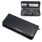 Borsa porta forbici da parrucchiere in PU nera 22 x 11,5 cm