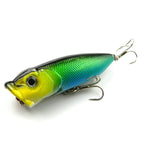 Esche da pesca artificiali Popper 6,5 cm con ganci