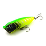 Esche da pesca artificiali Popper 6,5 cm con ganci