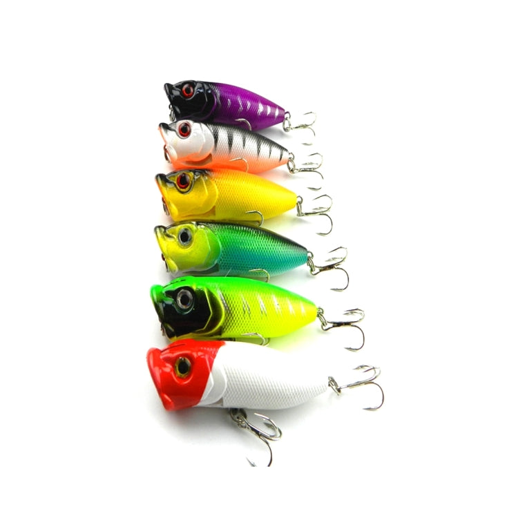 Esche da pesca artificiali Popper 6,5 cm con ganci