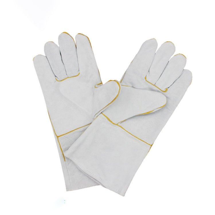 Guanti isolanti in pelle doppio strato 34x16 cm