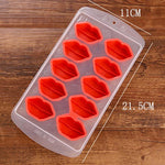 Vassoio in silicone per cubetti di ghiaccio a forma di labbra