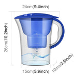 Bottiglia acqua fredda con filtro carbone attivo 1,3L