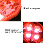 Luce posteriore LED rossa per bicicletta con clip IPX4 - immagine 4