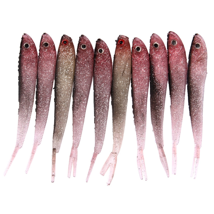 Set 10 esche da pesca artificiali a forma di pesce 12,5 cm